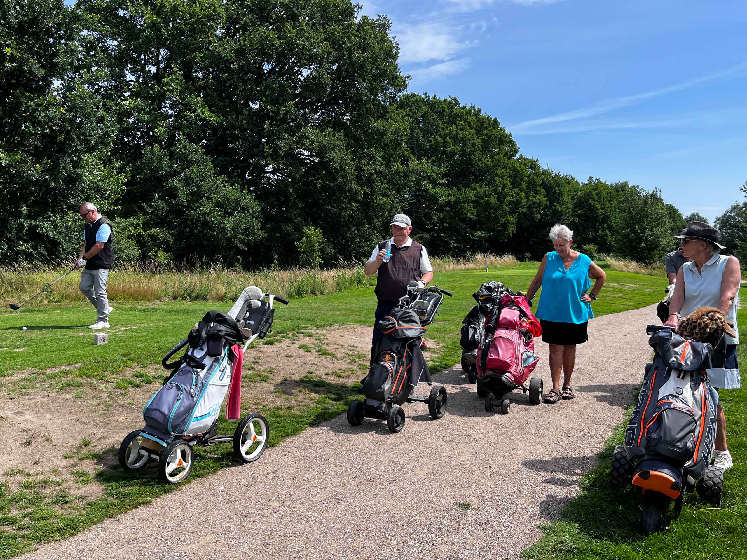 Klar til hul 18 i Gilleleje Golfklub