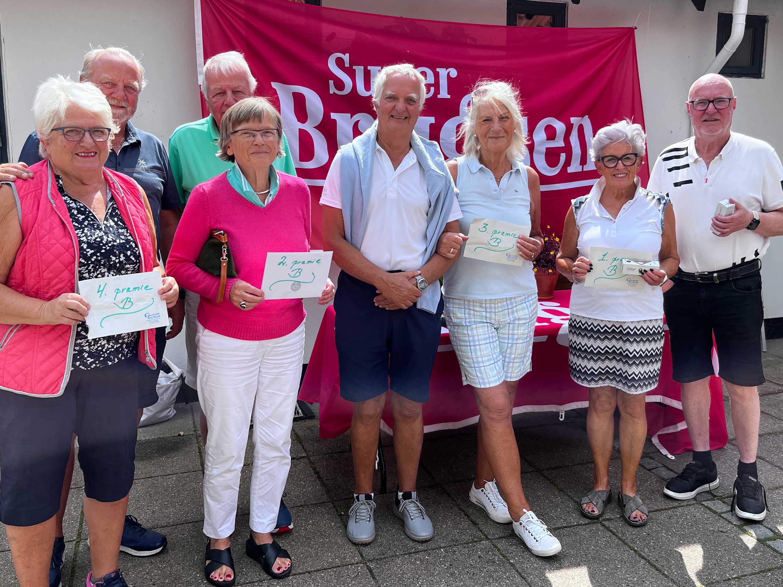Vinderne i B-rækken i Ægtepar/Sambo turneringen i Gilleleje Golfklub