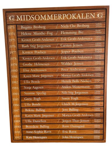 Midsommerpokalen 1973-1992 i Gilleleje Golfklub