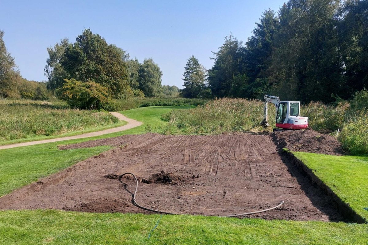 Teestedet på hul 8 bliver ændret.