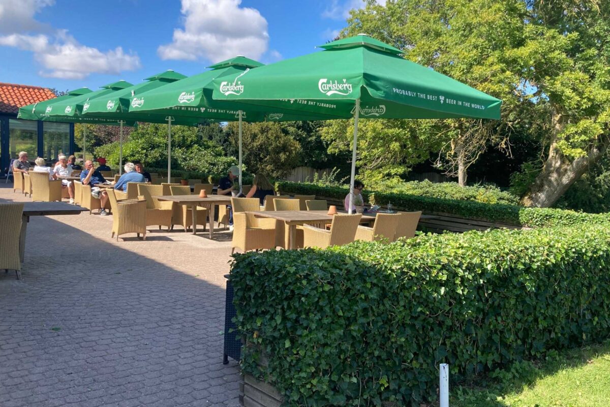 Efeu klippet på terrassen i GGK af de frivillige