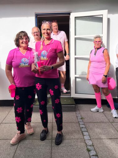 Vinderne med den mest pink udklædning.