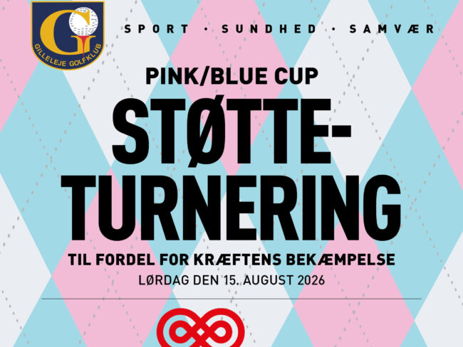 Pink Blue Cup Plakat 2026 2560×1920 Pink/Blue Cup støtteturnering i Gilleleje Golfklub 2026